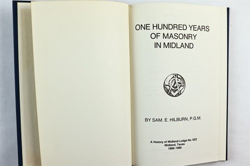 Midland, TX (Midland County, Texas) Masonry Masonic Free Mason History Book - Picture 2 of 10