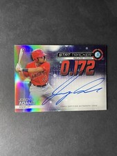 2019 Bowman Stat Tracker Jordyn Adams Autograph /99 !!  Los Angeles Angels
