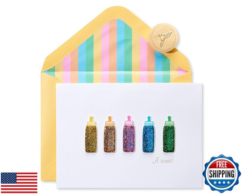 Tarjeta de bebé nueva de papiro (adorable bebé nuevo) - Imagen 1 de 5