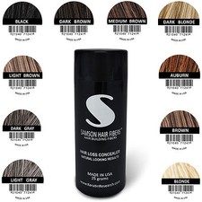 DARK BLONDE Hair Building Fibers CONTAINER 25gr Best Hair loss Concealer