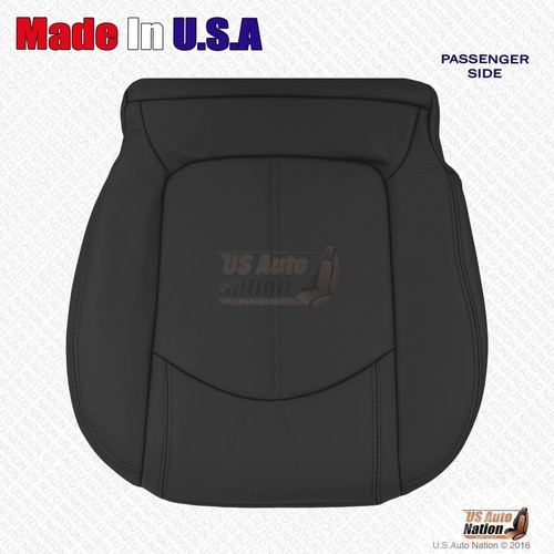 2008 - 2012 Buick Enclave PASSENGER Side Bottom Genuine Leather Seat Cover Black - Imagen 1 de 9