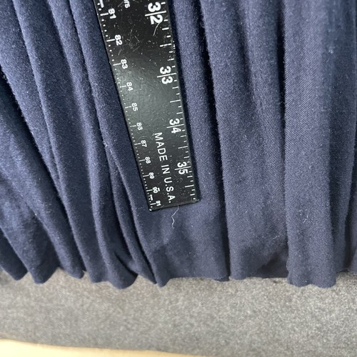 Baily 44 Dress Women's Small Navy Blue Wrap Jersey Ruffled Pleated Midi Stretch - Picture 6 of 6