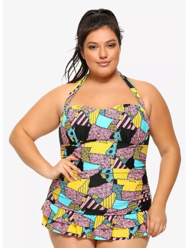 The Nightmare Before Christmas Ruffled Swimsuit Plus Size 4 (4X) - Sally Design