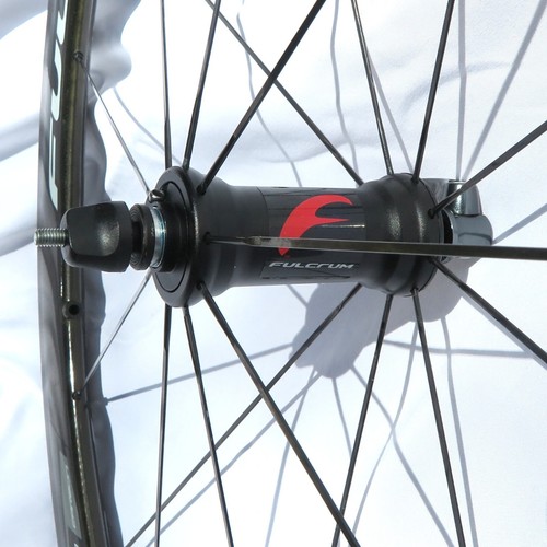 Set ruote in carbonio Fulcrum Racing Quattro ~ clincher freno cerchio Shimano/SRAM 10s/11s - Foto 7 di 15