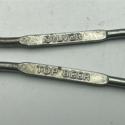 Duquesne Pilsner Silberdeckel Bier Werbung Flaschenöffner Vintage Metall Barware - Bild 4 von 11