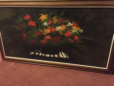 Flower Vase Abstract Art Painting by STUART