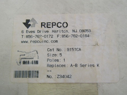 👀 NUEVO KIT DE CONTACTO DE ARRANQUE MOTOR REPCO TALLA 5 1 POLO 9151CA REEMPLAZA SERIE AB K - Imagen 2 de 4