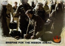 2016 Topps Star Wars Rogue One Series 1 #82 Briefing for the Mission Ahead -