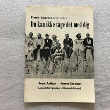 You Can't Take It With You Jean Arthur, James Stewart 1938 Danish Movie Program