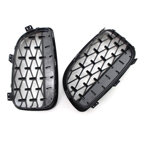 Front Kidney Diamond Edition Grill For BMW 1 Series E81 E82 E87 E88 LCI 2008-11 - Picture 5 of 5