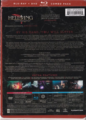 Hellsing Ultimate Volumes V-VIII Limited Edition (Blu-ray/DVD, 2012, 5-Disc Set) - Imagen 2 de 6