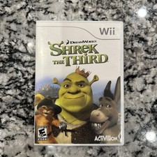 Nintendo Wii Dream Work Shrek the Third Activision Video Game with Manual