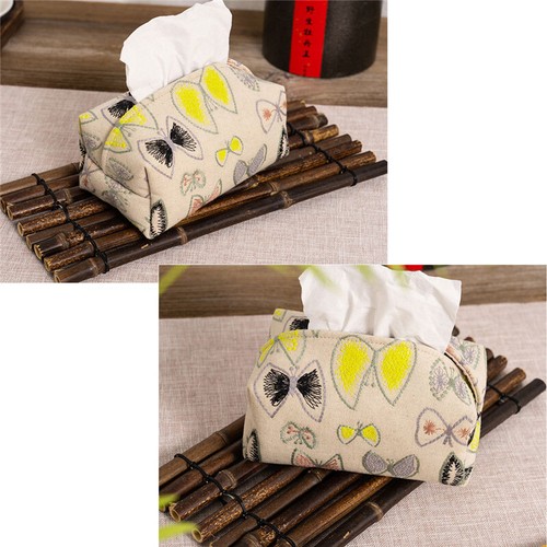 Rectangular Fabric Tissue Box Cover Home Decor Storage For Tissue Holder Paper - Picture 12 of 17