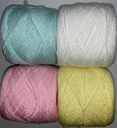 Hilo Cristal .Colors. 1/49/3/283. Acrylic/Rayon. 900 yards per ball. 1 lot of 4