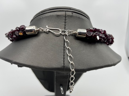 Jay King Mine Finds Multistrand braided Garnet Necklace .925 18-1/4-21" NIB - Picture 5 of 8