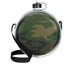 Canteens - 2 Quart Canteen - Camo Cloth Cover Camouflage Desert Canteens
