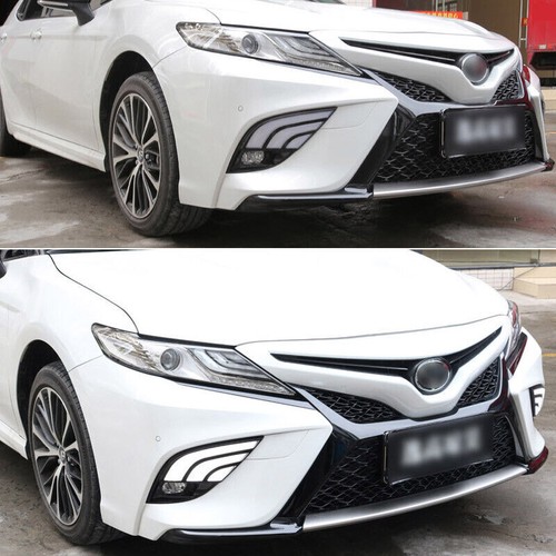 LED DRL Daytime Running Lights Fog light Driving Bumper Fit For Toyota Camry 18+ - Picture 3 of 11