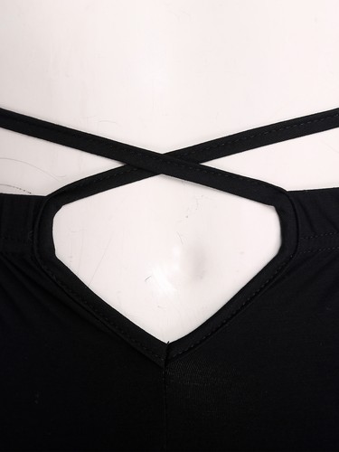 Damen Kostüm Trägerhose Bootcut Hose Criss-Cross Bauch Yoga Tanz Rumba - Bild 13 von 35