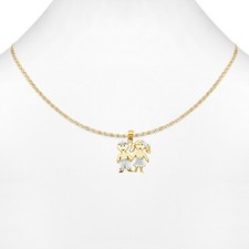 14k Yellow White Gold Girl Boy Friends Kid Child SMALL Charm Pendant With Chain