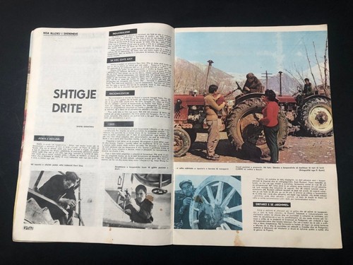old 10 albanian YLLI magazines books-Enver Hoxha-communism time-illustrated-1973 - Picture 22 of 122