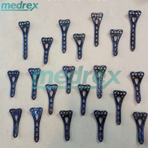 Lote de Placas de Bloqueo Volar Radio Distal 2 a 5 Agujeros 20 Piezas Juego Ortopédico - Imagen 1 de 4