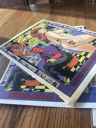 COOP Mark Of The Beast  Tatto Flash Set Hot Rod Punk Rock Pinup Girls Devil - Picture 18 of 19