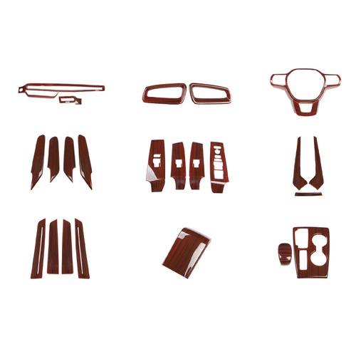 23PCS ABS brown wood Interior Full Set Decoration Trim For Honda Civic 2022-2023 - Bild 2 von 11