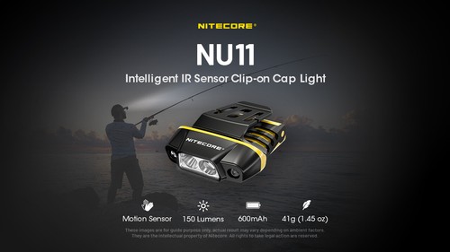 Nitecore NU11 Motion Sensor Clip-On Cap Light - Picture 2 of 10