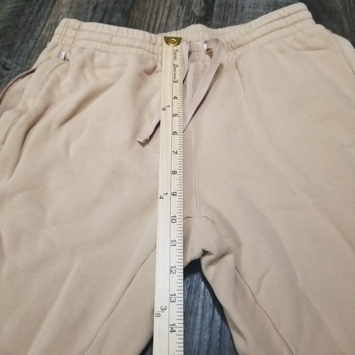 Adidas Parley Jogger Knit Track Pants Adult Medium Beige White Striped Cotton - Picture 6 of 12