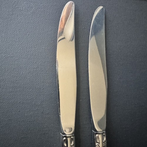 2 Coltelli da cena Oneida Mansion Hall stoviglie in acciaio inox argenteria distinzione HH - Foto 5 di 12