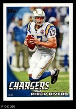 2010 Topps #250 Philip Rivers Chargers North Carolina St 8 - NM/MT