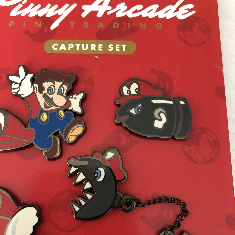 Nintendo Super Mario Pins Set Pinny Arcade HTF 2018 Odyssey Capture - Image 4 of 4