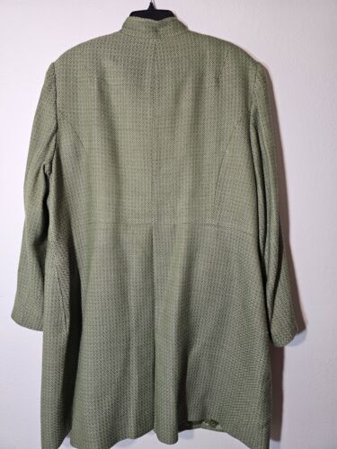 Amanda Smith Mujer 3 Piezas Traje Chaqueta Larga Falda Camiseta sin Mangas Plus 20W Verde - Imagen 6 de 15