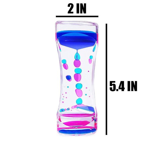 Liquid Motion Bubbler Timer and Moving Sand Art Picture 2 Pack Colorful Hourg... - Picture 7 of 7
