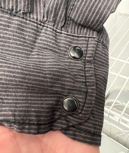 POP ICON Clothing Herren Hemd schwarz/schwarz bestickt Button Down - Bild 8 von 16