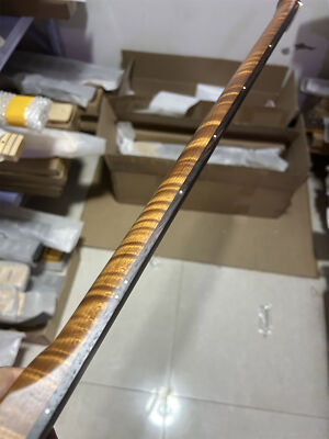 Fretless J BASS guitar neck 20fret Roasted flame maple 4 string 34 inch rosewood