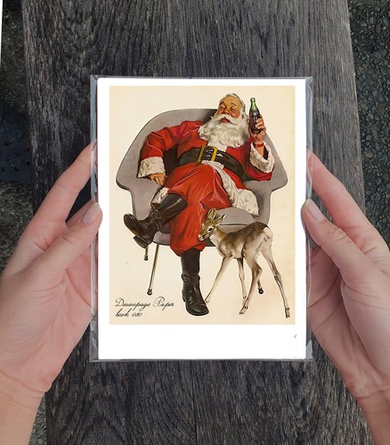 Decoupage Paper Pack (35 Sheets 6"X8") Santa Ready for Christmas Vintage Style - Picture 3 of 5
