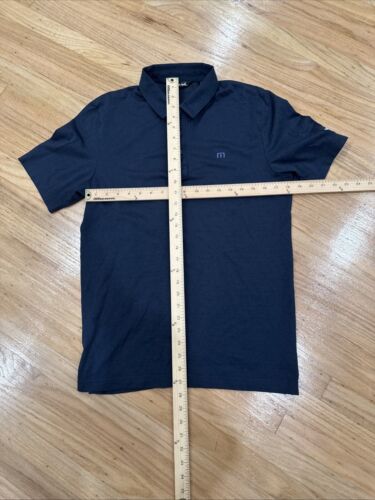 Travis Matthew Mens Golf Polo Shirt Medium Dark Blue Short Sleeve Callaway SVB - Picture 5 of 7