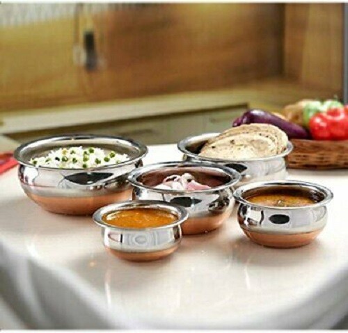 Cobre Inferior Utensilios de Cocina Handi Set Para & para Servir - Conjunto De 5 - Imagen 2 de 4