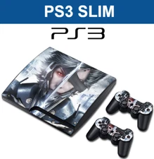 PS3 SLIM EDITION Themed Decal Sticker Skin  Wrap Vinyl + Controller