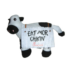 2014 Chick Fil A Kids Cow Plush Eat Mor Chikin Sandwich Board 6" Nose to Tail