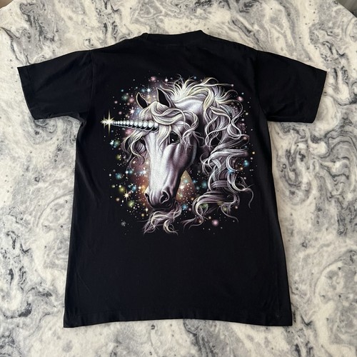 Rock Eagle Einhorn Sterne doppelseitig Fantasy Tshirt Tee Top Retro M (38 - 40) - Bild 6 von 10