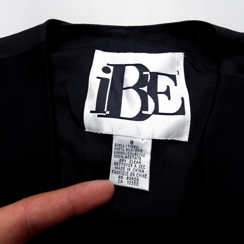 Vintage IBE Silk Waistcoat Vest Womens 8 Pop Art Novelty Artist 90s Patchwork - Picture 3 of 8