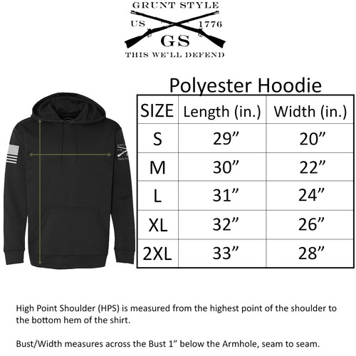 Grunt Style USMC - EGA Pullover Hoodie - Military Green - Picture 3 of 3