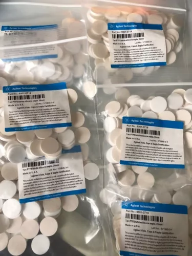 1 Pack 100pcs For Agilent 9301-0719 20mm Jaw Headspace Vial Pad New