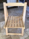 Vintage Aldo Jacober Style Office Garden Desk Wood Folding Chair
