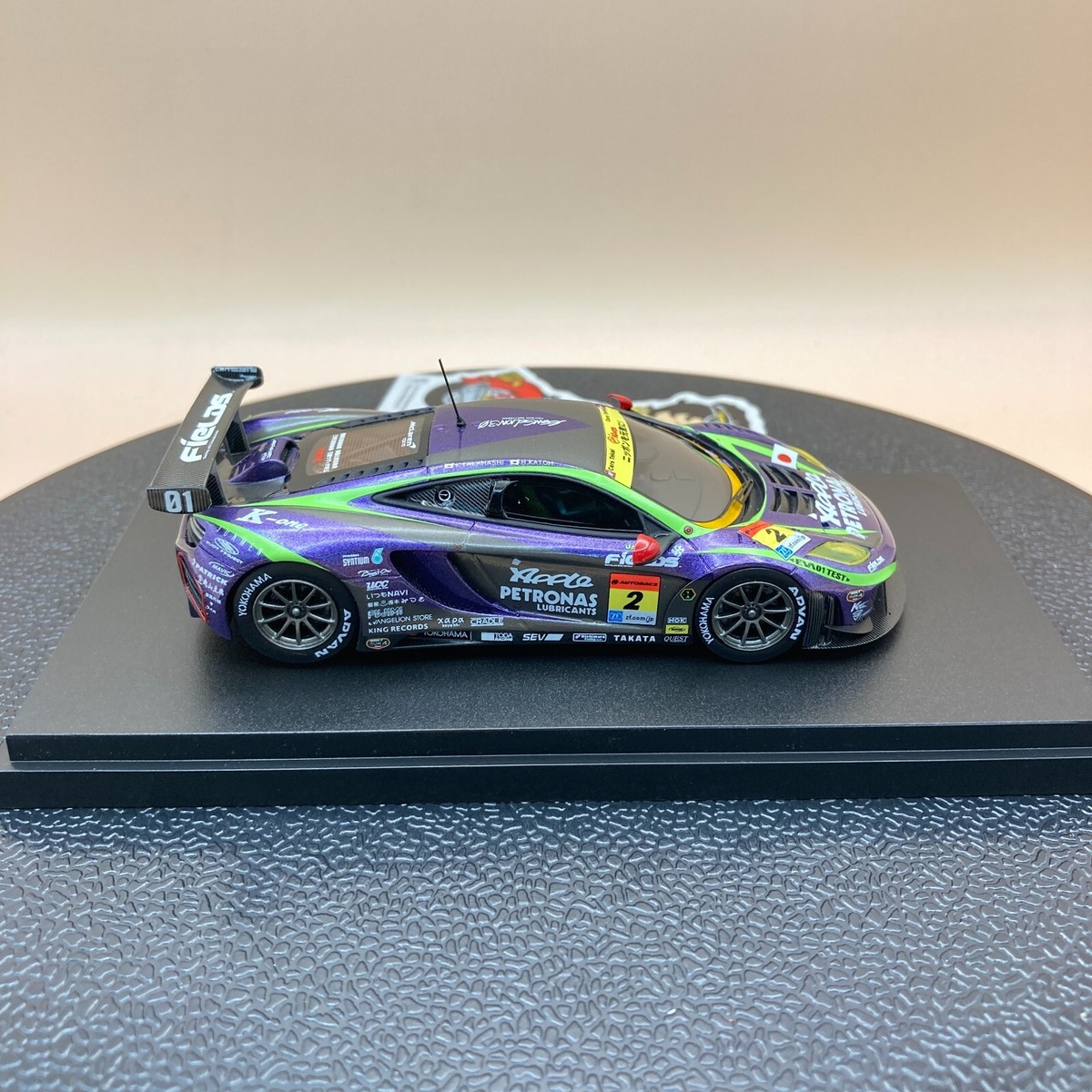 ミニカー EBBRO SUPER GT300 2013 EVA RT APPLE EBBRO 1/43 McLaren 12C GT3 EVA RT Test-01 Apple Super GT300
