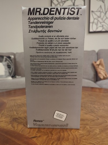 Vintage 70s MR. DENTIST cordless  Water Cleaning TYPE DEVICE -- RONCO  NOS - Bild 5 von 6