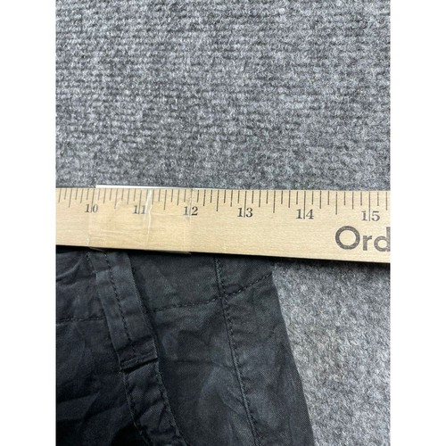 Women's Black Regular Super High-Rise Baggy Wide Leg Cargo Pockets Pant Size 24W - Picture 17 of 20