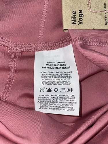 NWT Women's LARGE Nike Dusty Pink 7/8 Length High Rise Yoga Pants MSRP $65.00 - Picture 12 of 12